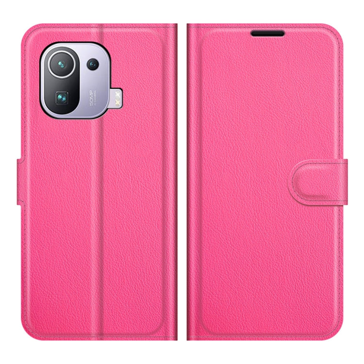 For Xiaomi Mi 11 Pro Litchi Texture Horizontal Flip Protective Case with Holder & Card Slots & Wallet