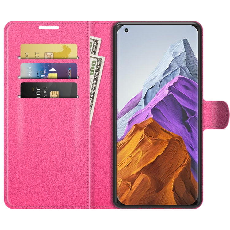 For Xiaomi Mi 11 Pro Litchi Texture Horizontal Flip Protective Case with Holder & Card Slots & Wallet