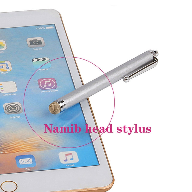 AT-19 Silver Fiber Pen Tip Stylus Capacitive Pen Mobile Phone Tablet Universal Touch Pen