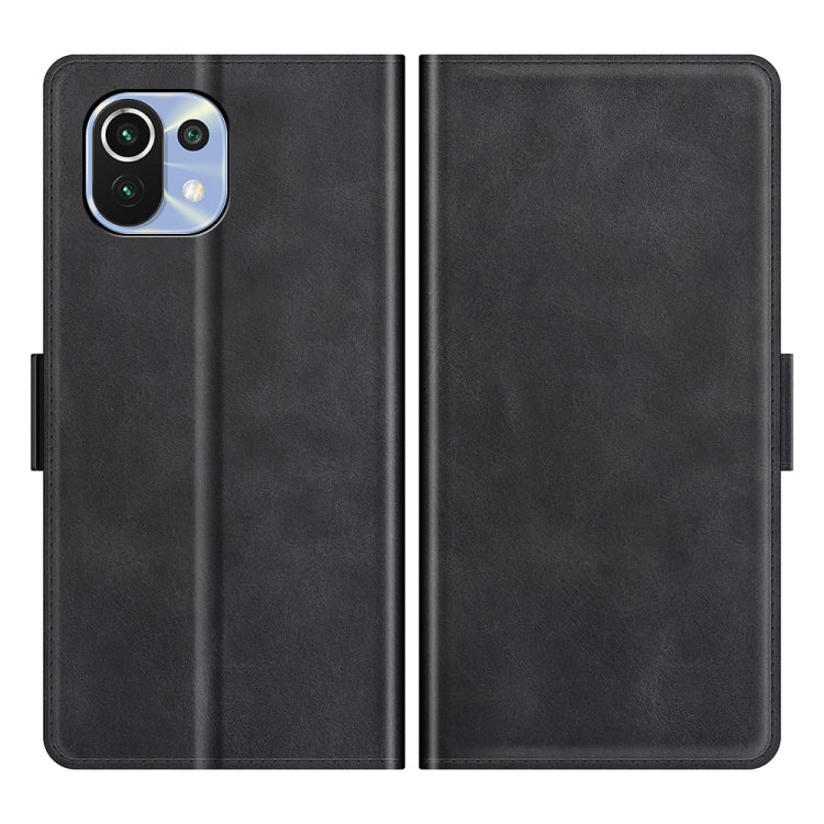 For Xiaomi Mi 11 Lite 4G / 5G Dual-side Magnetic Buckle Horizontal Flip Leather Case with Holder & Card Slots & Wallet