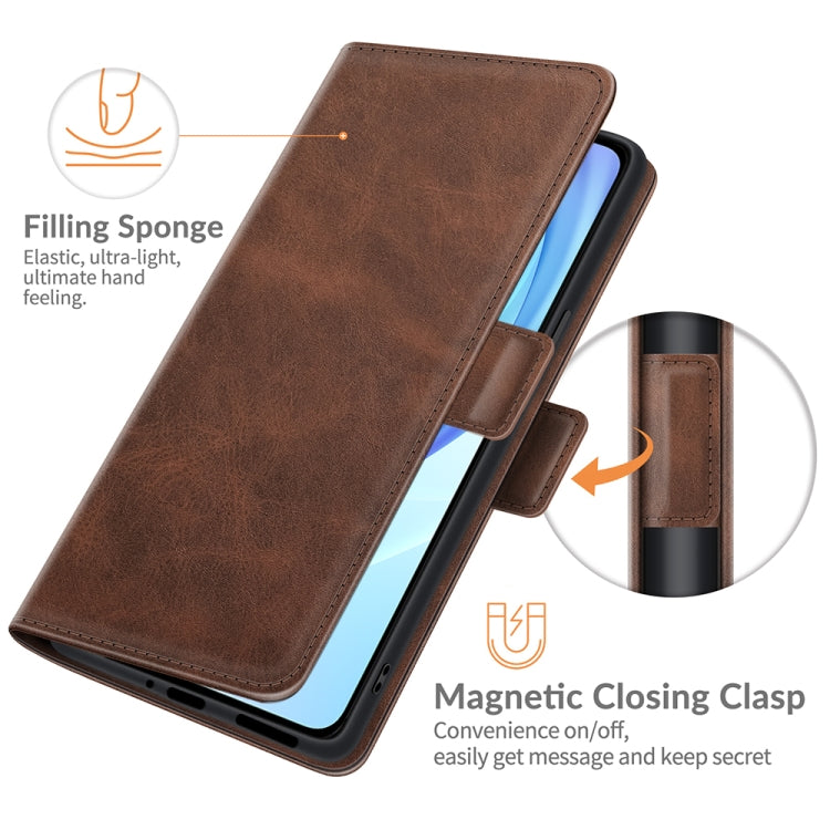 For Xiaomi Mi 11 Lite 4G / 5G Dual-side Magnetic Buckle Horizontal Flip Leather Case with Holder & Card Slots & Wallet