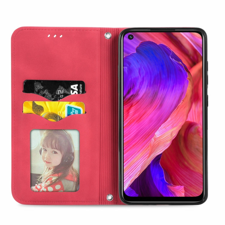 For OPPO A93 5G Retro Skin Feel Business Magnetic Horizontal Flip Leather Case With Holder & Card Slots & Wallet & Photo Frame