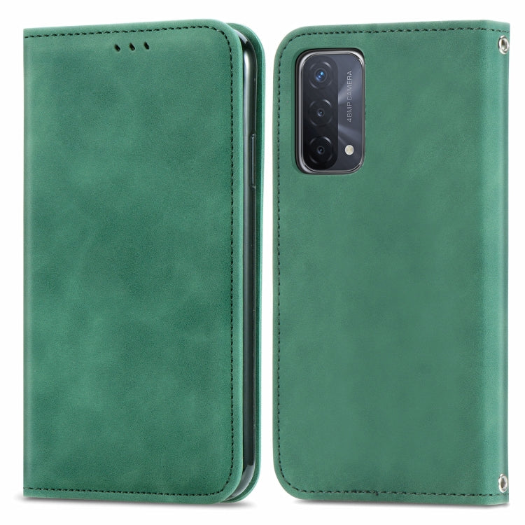 For OPPO A93 5G Retro Skin Feel Business Magnetic Horizontal Flip Leather Case With Holder & Card Slots & Wallet & Photo Frame