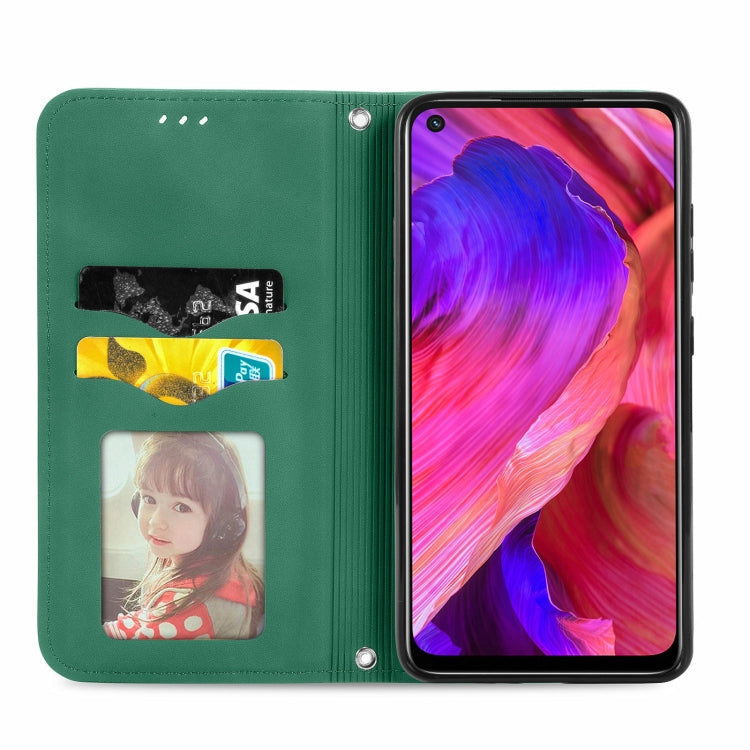For OPPO A93 5G Retro Skin Feel Business Magnetic Horizontal Flip Leather Case With Holder & Card Slots & Wallet & Photo Frame