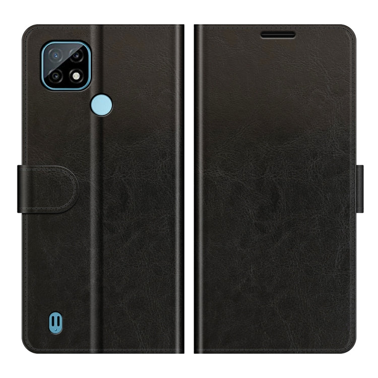 For OPPO Realme C21 R64 Texture Single Horizontal Flip Protective Case with Holder & Card Slots & Wallet & Photo Frame