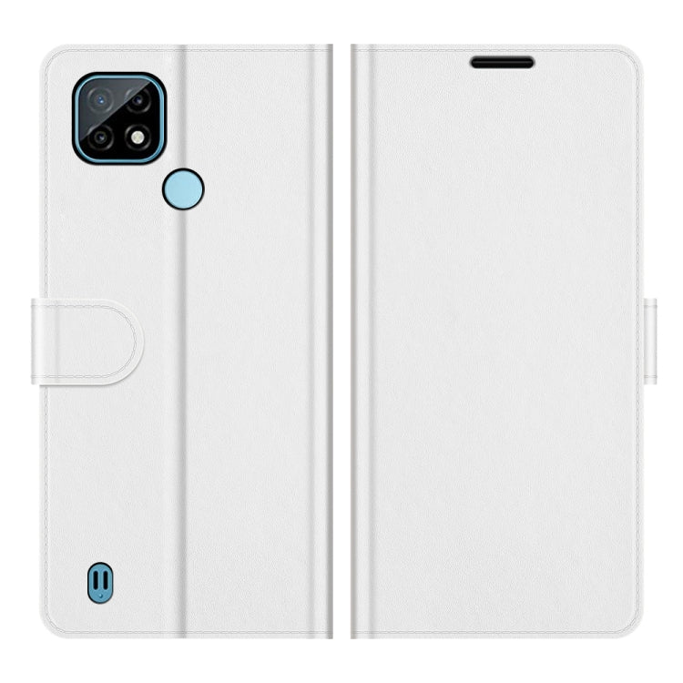 For OPPO Realme C21 R64 Texture Single Horizontal Flip Protective Case with Holder & Card Slots & Wallet & Photo Frame