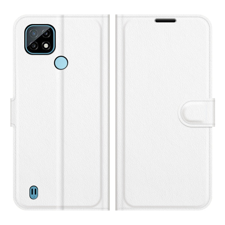 For OPPO Realme C21 Litchi Texture Horizontal Flip Protective Case with Holder & Card Slots & Wallet