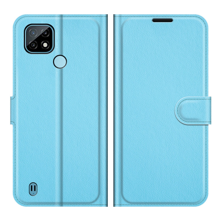 For OPPO Realme C21 Litchi Texture Horizontal Flip Protective Case with Holder & Card Slots & Wallet