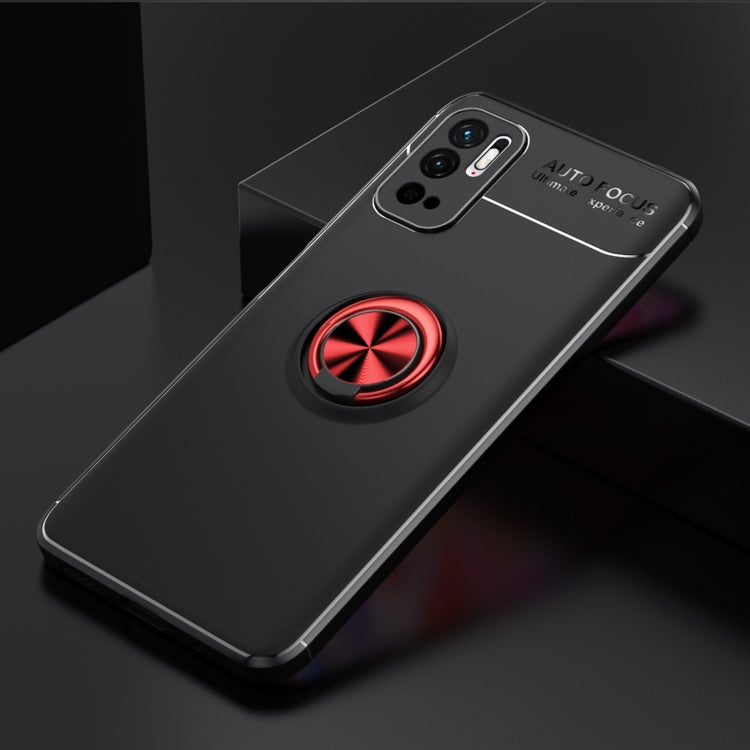 For Xiaomi Redmi Note10 5G Metal Ring Holder 360 Degree Rotating TPU Case