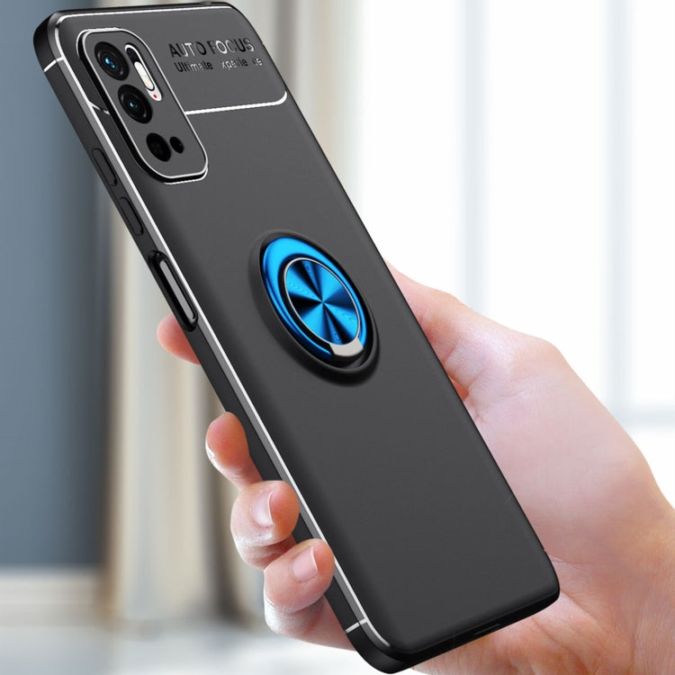 For Xiaomi Redmi Note10 5G Metal Ring Holder 360 Degree Rotating TPU Case