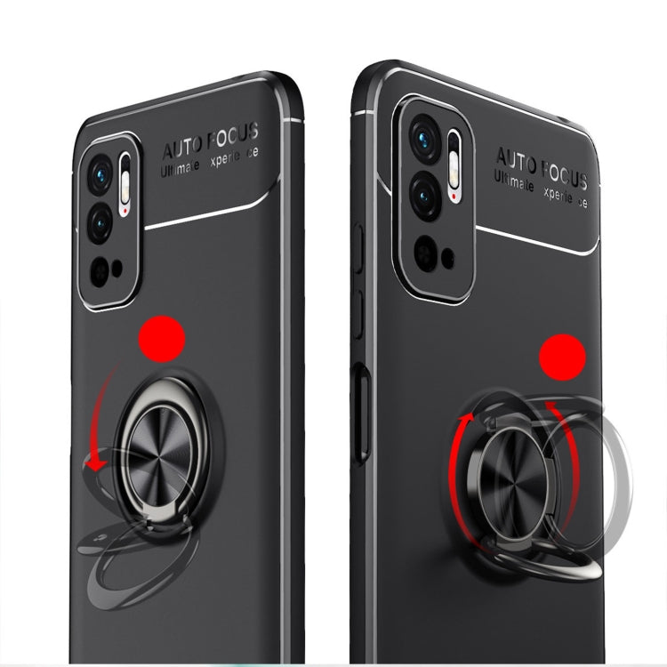 For Xiaomi Redmi Note10 5G Metal Ring Holder 360 Degree Rotating TPU Case