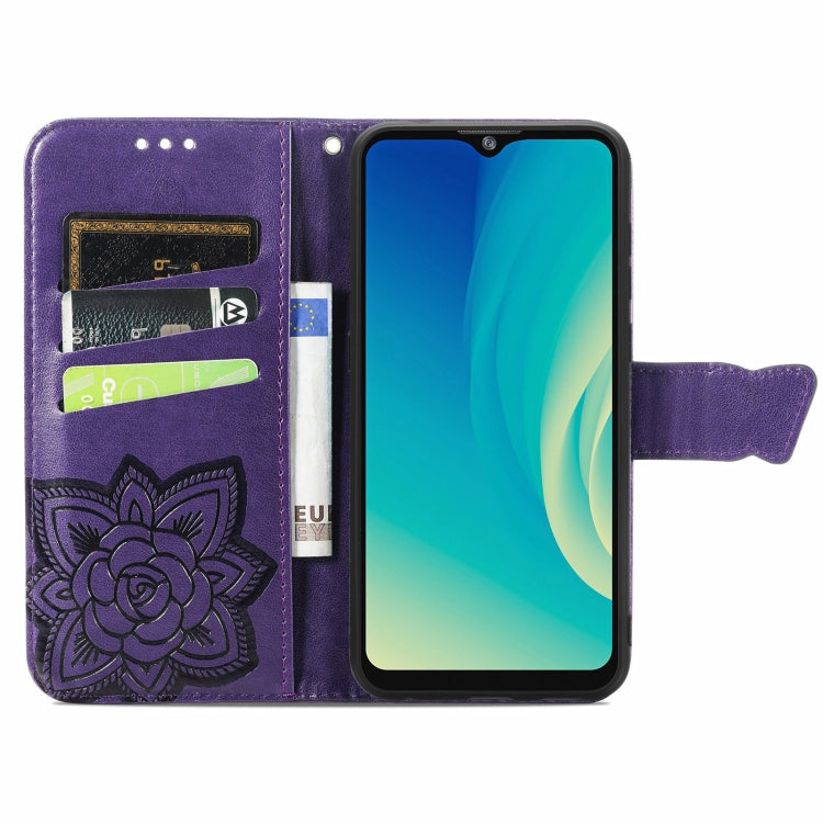 For ZTE Blade A7S 2020 Butterfly Love Flowers Embossed Horizontal Flip Leather Case with Holder & Card Slots & Wallet & Lanyard