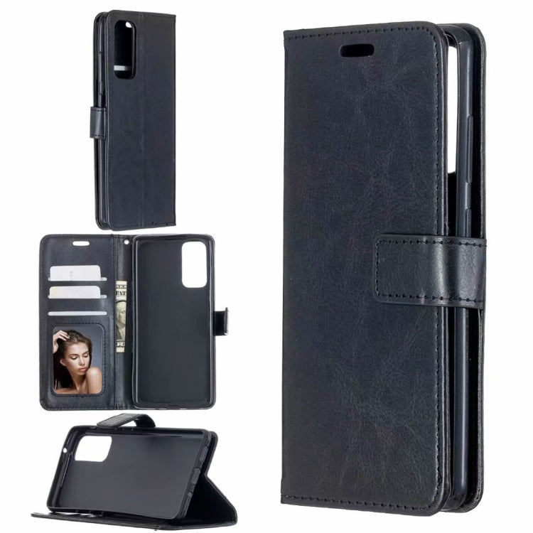 For Motorola Moto G100 Crazy Horse Texture Horizontal Flip Leather Case with Holder & Card Slots & Wallet & Photo Frame