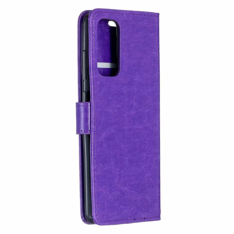 For Motorola Moto G100 Crazy Horse Texture Horizontal Flip Leather Case with Holder & Card Slots & Wallet & Photo Frame