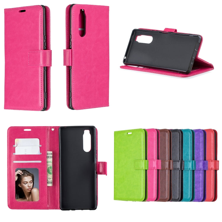 For Motorola Moto G50 Crazy Horse Texture Horizontal Flip Leather Case with Holder & Card Slots & Wallet & Photo Frame