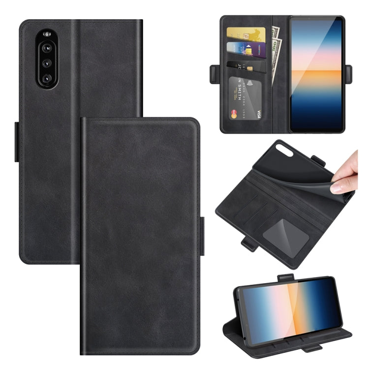 For Sony Xperia 10 III Dual-side Magnetic Buckle Horizontal Flip Leather Case with Holder & Card Slots & Wallet