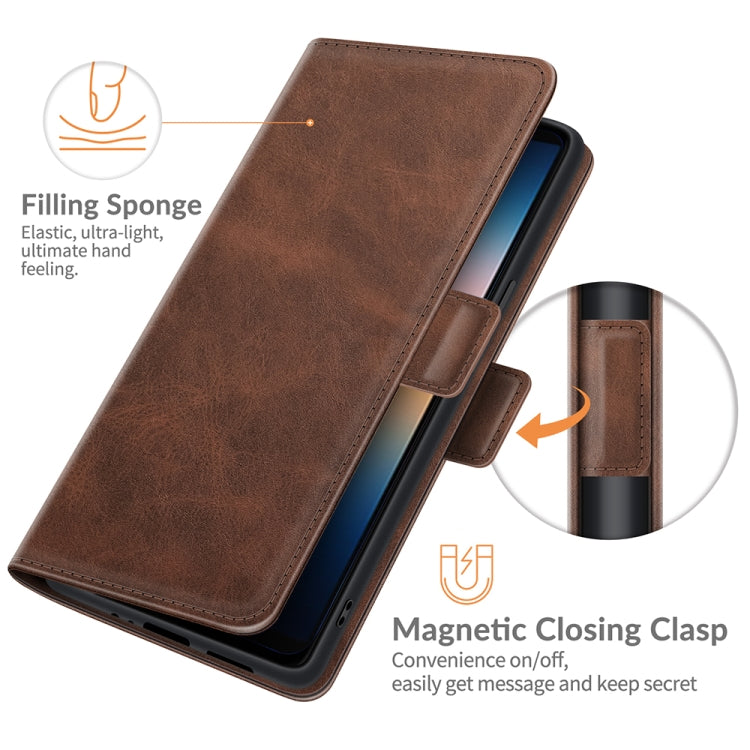 For Sony Xperia 10 III Dual-side Magnetic Buckle Horizontal Flip Leather Case with Holder & Card Slots & Wallet