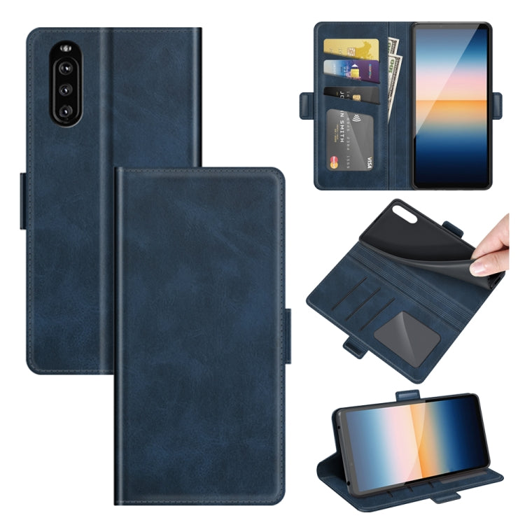 For Sony Xperia 10 III Dual-side Magnetic Buckle Horizontal Flip Leather Case with Holder & Card Slots & Wallet