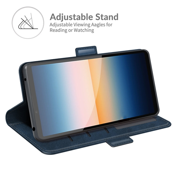 For Sony Xperia 10 III Dual-side Magnetic Buckle Horizontal Flip Leather Case with Holder & Card Slots & Wallet