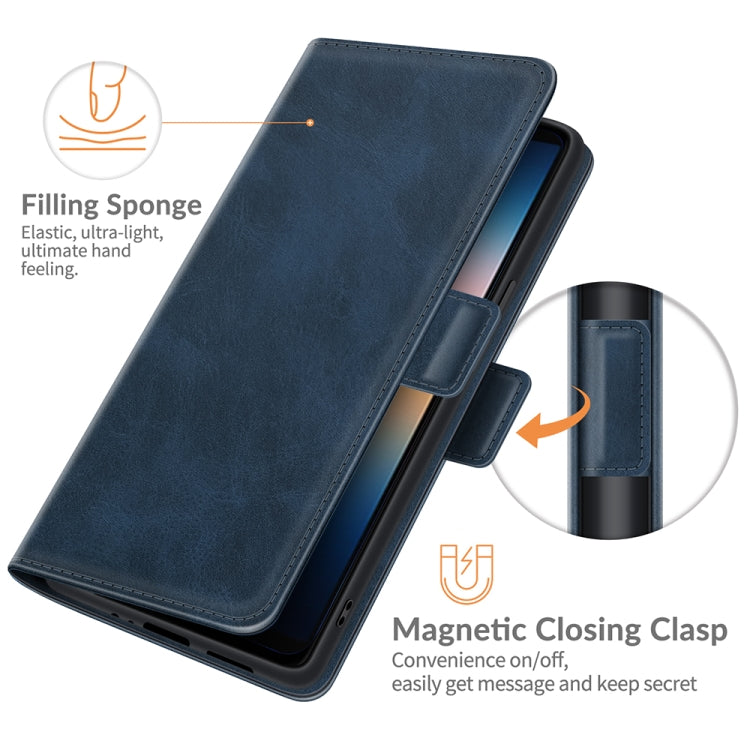 For Sony Xperia 10 III Dual-side Magnetic Buckle Horizontal Flip Leather Case with Holder & Card Slots & Wallet