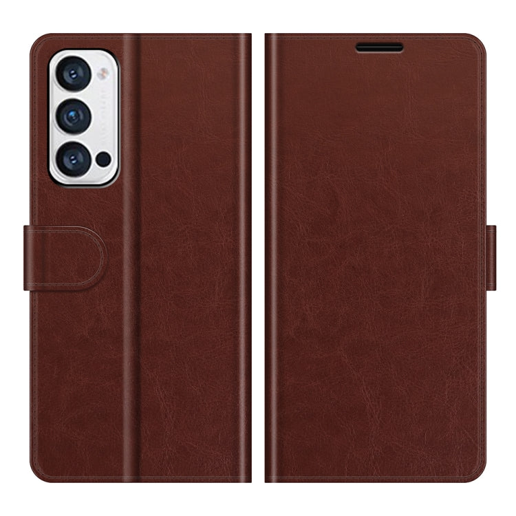 For OPPO Reno5 Pro+ / Find X3 Neo R64 Texture Single Horizontal Flip Protective Case with Holder & Card Slots & Wallet& Photo Frame