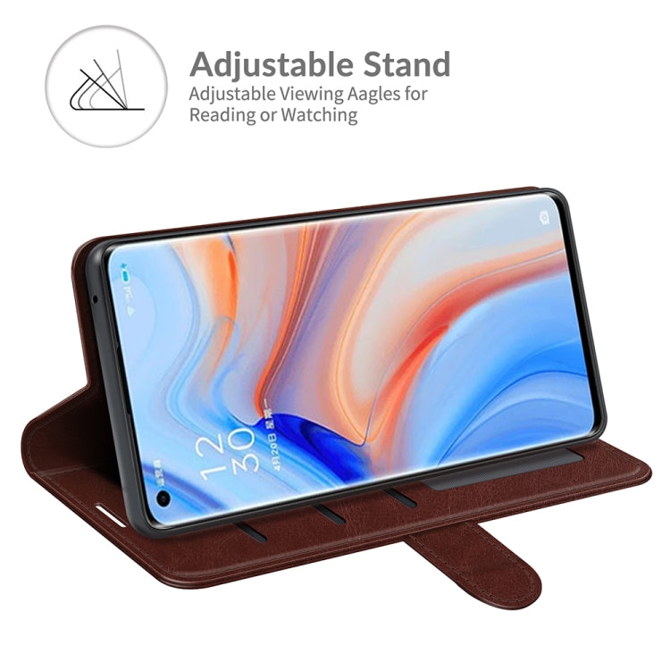 For OPPO Reno5 Pro+ / Find X3 Neo R64 Texture Single Horizontal Flip Protective Case with Holder & Card Slots & Wallet& Photo Frame