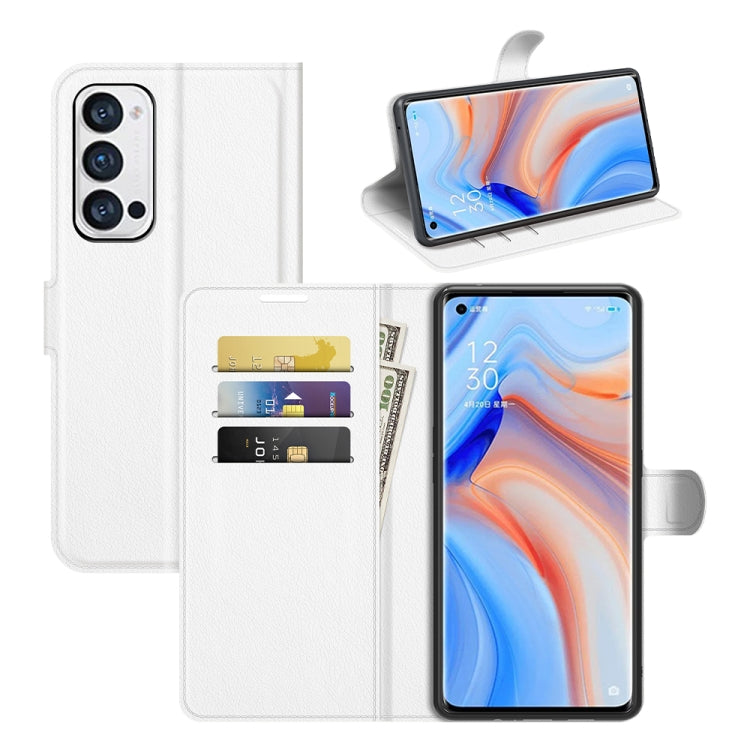For OPPO Reno5 Pro+ / Find X3 Neo Litchi Texture Horizontal Flip Protective Case with Holder & Card Slots & Wallet