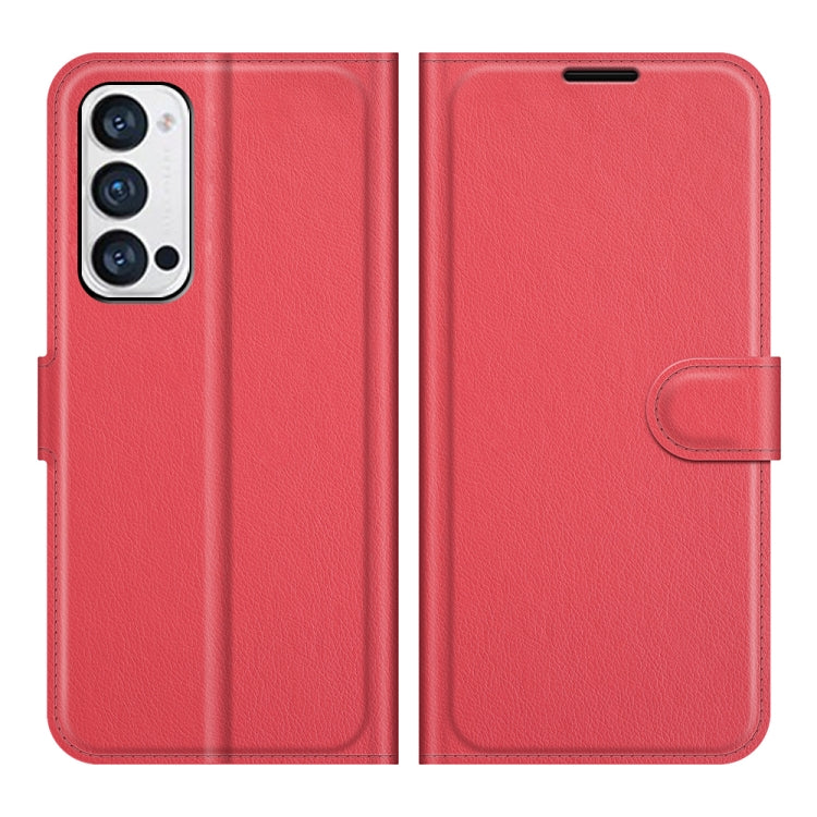 For OPPO Reno5 Pro+ / Find X3 Neo Litchi Texture Horizontal Flip Protective Case with Holder & Card Slots & Wallet