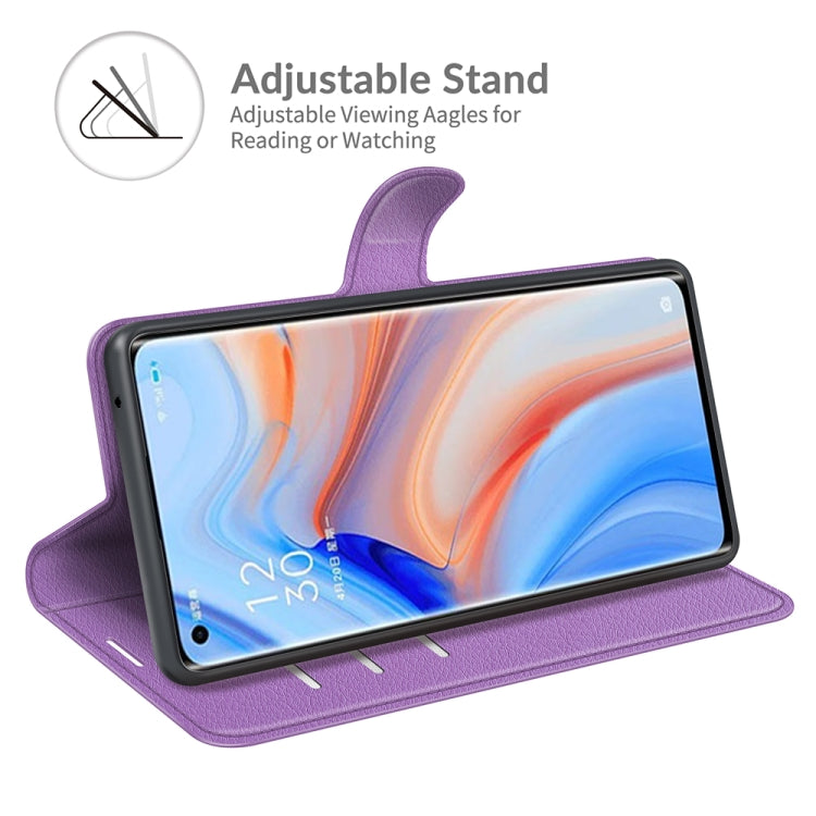 For OPPO Reno5 Pro+ / Find X3 Neo Litchi Texture Horizontal Flip Protective Case with Holder & Card Slots & Wallet