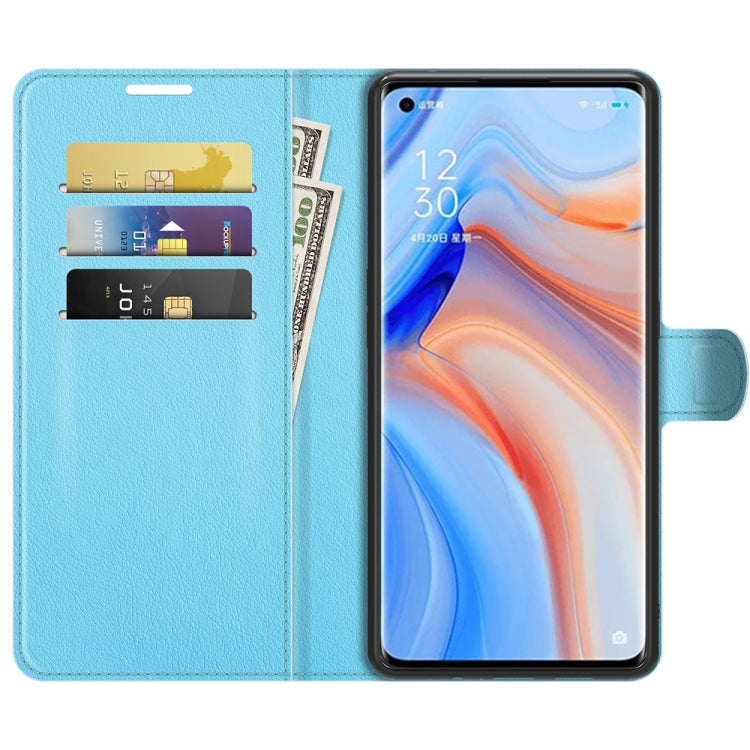 For OPPO Reno5 Pro+ / Find X3 Neo Litchi Texture Horizontal Flip Protective Case with Holder & Card Slots & Wallet