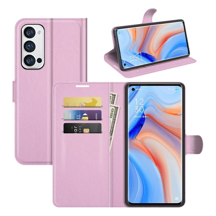 For OPPO Reno5 Pro+ / Find X3 Neo Litchi Texture Horizontal Flip Protective Case with Holder & Card Slots & Wallet
