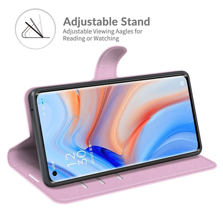 For OPPO Reno5 Pro+ / Find X3 Neo Litchi Texture Horizontal Flip Protective Case with Holder & Card Slots & Wallet