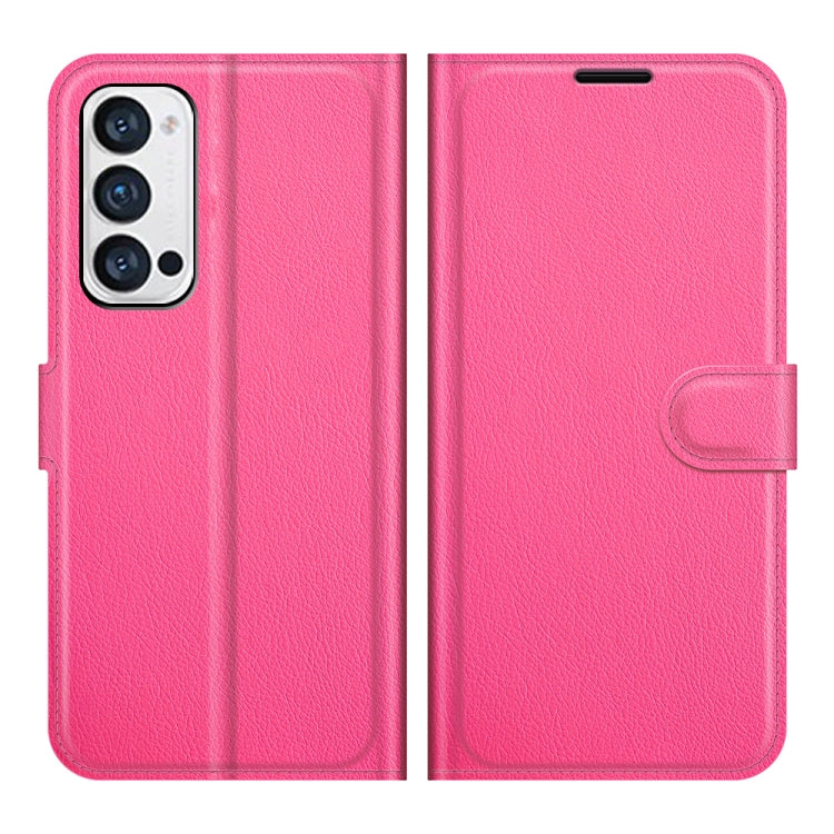 For OPPO Reno5 Pro+ / Find X3 Neo Litchi Texture Horizontal Flip Protective Case with Holder & Card Slots & Wallet