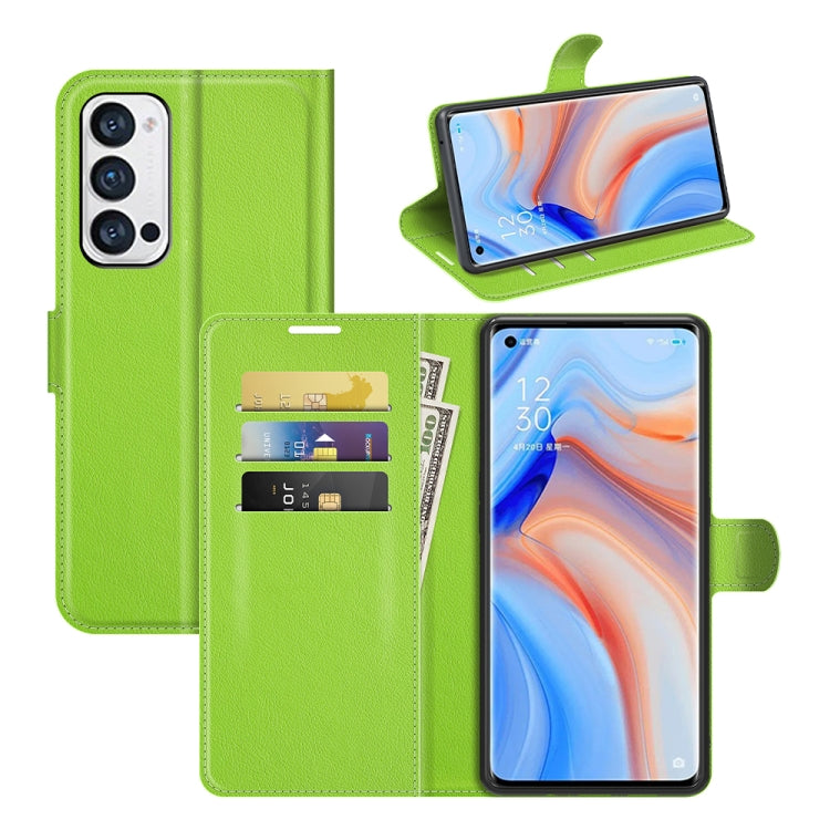 For OPPO Reno5 Pro+ / Find X3 Neo Litchi Texture Horizontal Flip Protective Case with Holder & Card Slots & Wallet