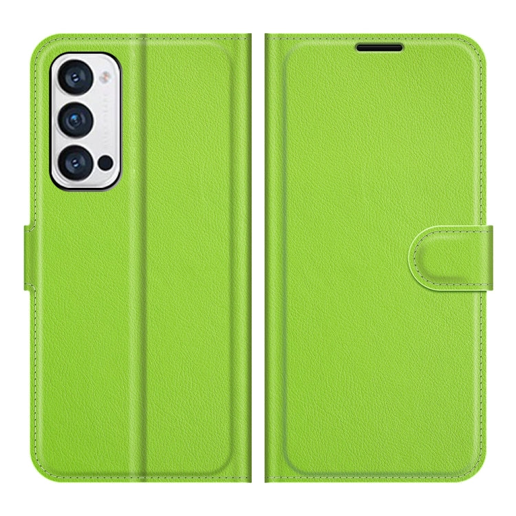 For OPPO Reno5 Pro+ / Find X3 Neo Litchi Texture Horizontal Flip Protective Case with Holder & Card Slots & Wallet