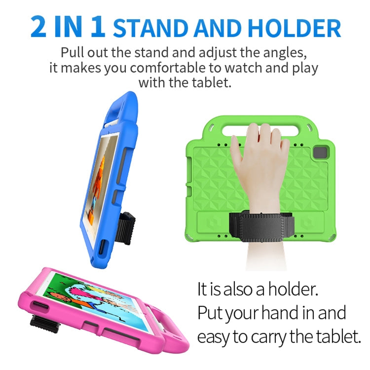 For Huawei MediaPad M5 10 10.8 inch Diamond Series EVA Anti-Fall Shockproof Sleeve Protective Shell Case with Holder & Strap