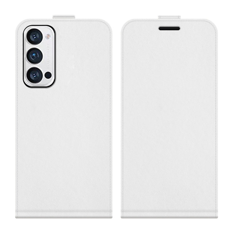 For OPPO Reno5 Pro+ / Find X3 Neo R64 Texture Single Vertical Flip Leather Protective Case with Card Slots & Photo Frame