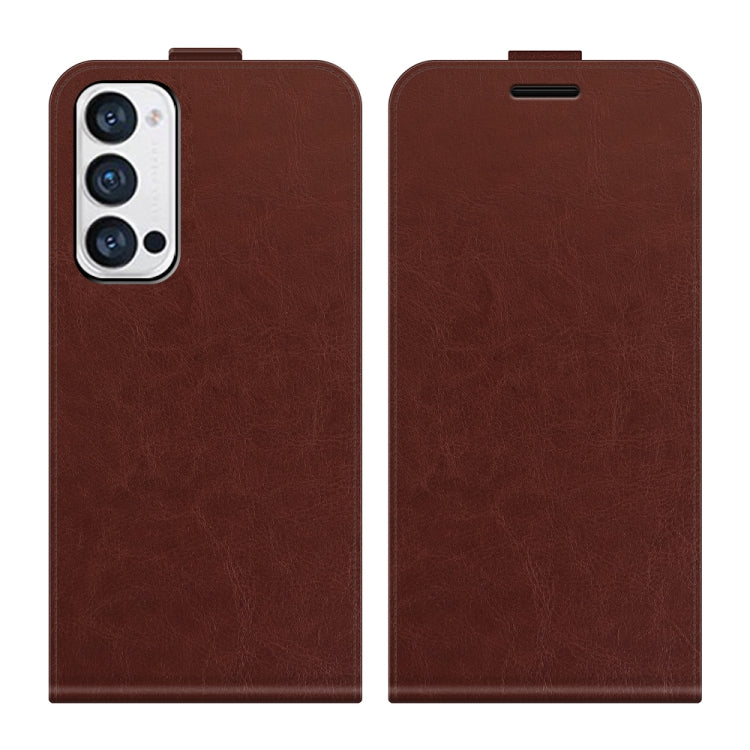 For OPPO Reno5 Pro+ / Find X3 Neo R64 Texture Single Vertical Flip Leather Protective Case with Card Slots & Photo Frame
