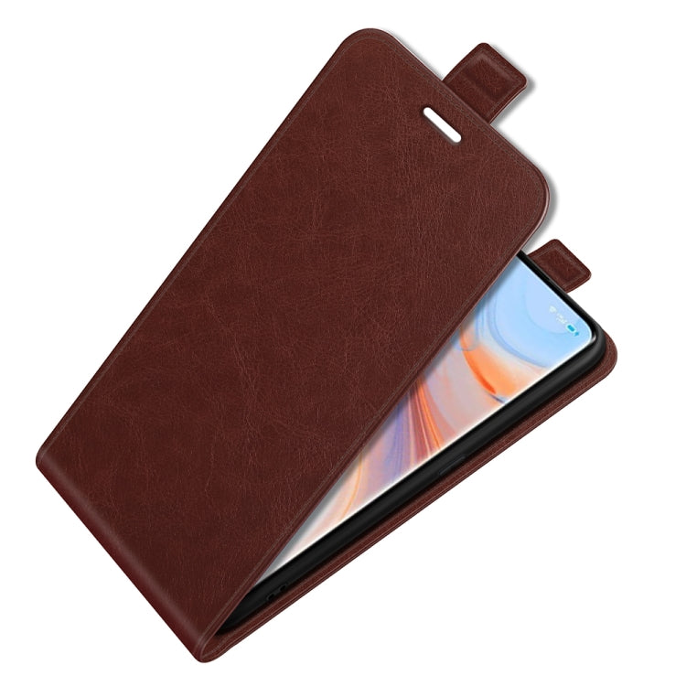 For OPPO Reno5 Pro+ / Find X3 Neo R64 Texture Single Vertical Flip Leather Protective Case with Card Slots & Photo Frame