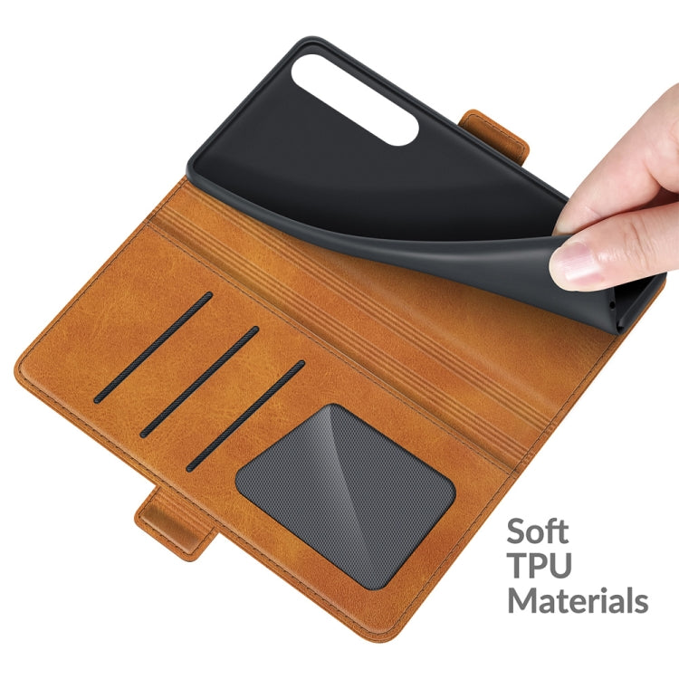 For Sony Xperia 1 III Dual-side Magnetic Buckle Horizontal Flip Leather Case with Holder & Card Slots & Wallet