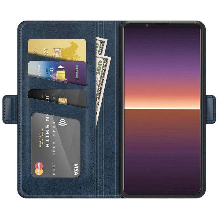 For Sony Xperia 1 III Dual-side Magnetic Buckle Horizontal Flip Leather Case with Holder & Card Slots & Wallet