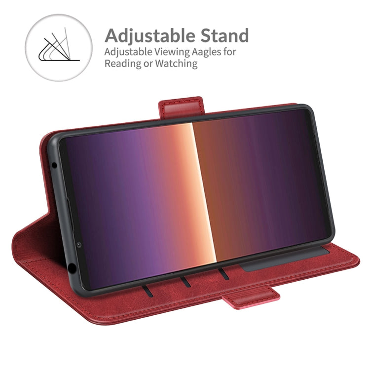 For Sony Xperia 1 III Dual-side Magnetic Buckle Horizontal Flip Leather Case with Holder & Card Slots & Wallet
