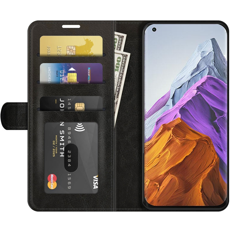 For Xiaomi Mi 11 Pro 5G / 4G R64 Texture Single Horizontal Flip Protective Case with Holder & Card Slots & Wallet& Photo Frame