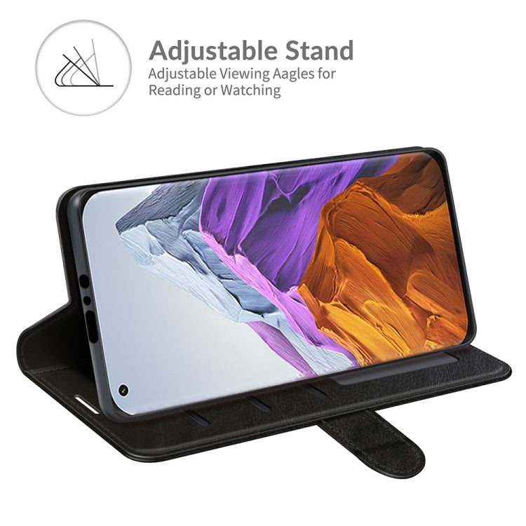 For Xiaomi Mi 11 Pro 5G / 4G R64 Texture Single Horizontal Flip Protective Case with Holder & Card Slots & Wallet& Photo Frame