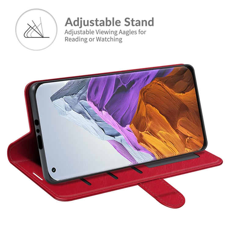 For Xiaomi Mi 11 Pro 5G / 4G R64 Texture Single Horizontal Flip Protective Case with Holder & Card Slots & Wallet& Photo Frame