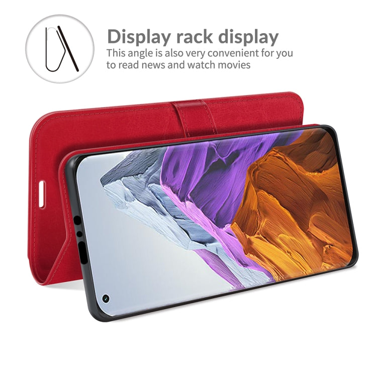 For Xiaomi Mi 11 Pro 5G / 4G R64 Texture Single Horizontal Flip Protective Case with Holder & Card Slots & Wallet& Photo Frame