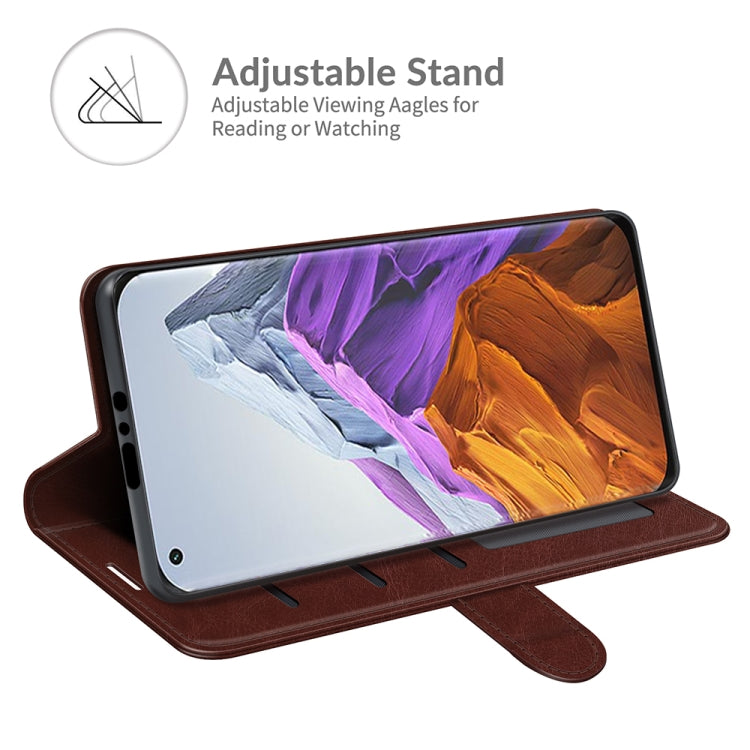 For Xiaomi Mi 11 Pro 5G / 4G R64 Texture Single Horizontal Flip Protective Case with Holder & Card Slots & Wallet& Photo Frame