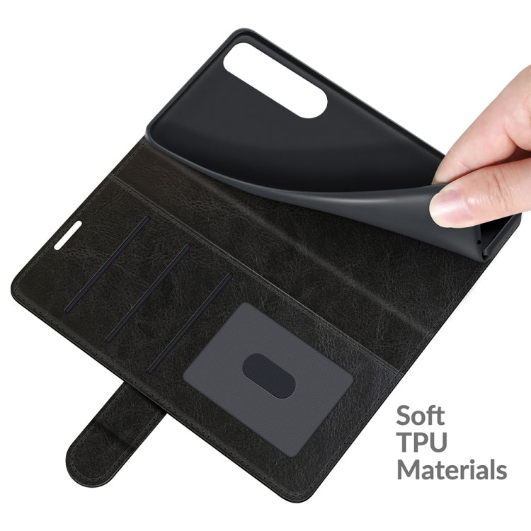 For Sony Xperia 5 III R64 Texture Single Horizontal Flip Protective Case with Holder & Card Slots & Wallet& Photo Frame