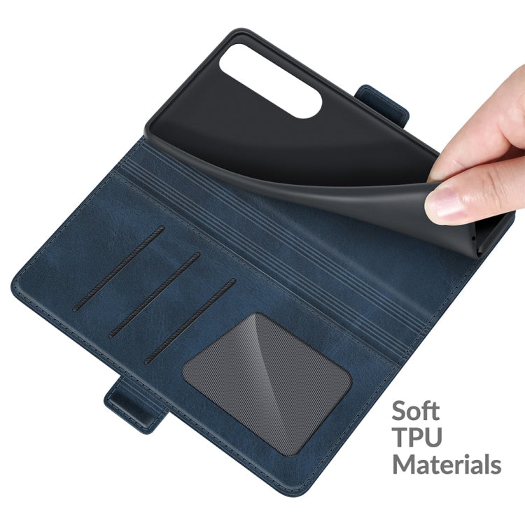 For Sony Xperia 5 III Dual-side Magnetic Buckle Horizontal Flip Leather Case with Holder & Card Slots & Wallet