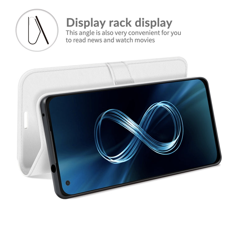 For Asus Zenfone 8 R64 Texture Single Horizontal Flip Protective Case with Holder & Card Slots & Wallet& Photo Frame